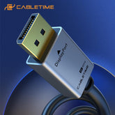 CABLETIME- Dispaly port 20P male to male,golde plated , metal cover, ROHS, SKU- CT-AV585-P01G-SG1