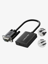 VGA to HDMI Monitor Adapter Converter with USB Audio & Power