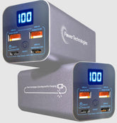 POWER TECHNOLOGIES Rechargeable LiOn HS Battery, 20K mAh, Kit of 5, MODEL- Powerbank, SKU- BAT-PVS-20K-5H