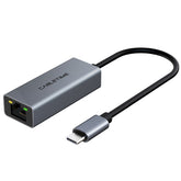 USB-C to RJ45 100Mbps Ethernet Adapter, Space Grey, With LED light, Bandwidth:10/100Mbps, Space Grey Aluminum Shell