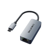 USB 3.1 Type C to 2.5G Rj45 Ethernet Lan Adapter for MacBook Pro/Air, iPad Pro,Dell XPS, Surface Laptop, Mac