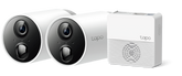 Tapo C400S2 Smart Wire-Free Security Camera System, 2-Camera System