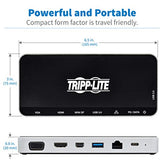 TRIPP LITE USB Dock, Triple Display - 4K HDMI & mDP, VGA, USB 3.2 Gen 1, USB-A/C Hub, GbE, 60W PD Charging