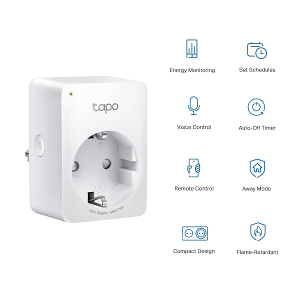 Tapo P110 | Mini Smart Wi-Fi Socket, Energy Monitoring | Tapo