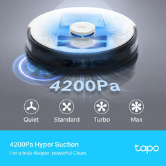 Tapo RV30 Plus | LiDAR Navigation Robot Vacuum & Mop + Smart Auto-Empty Dock | Tapo