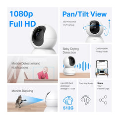 Tapo C200 | Pan/Tilt Home Security Wi-Fi Camera | Tapo