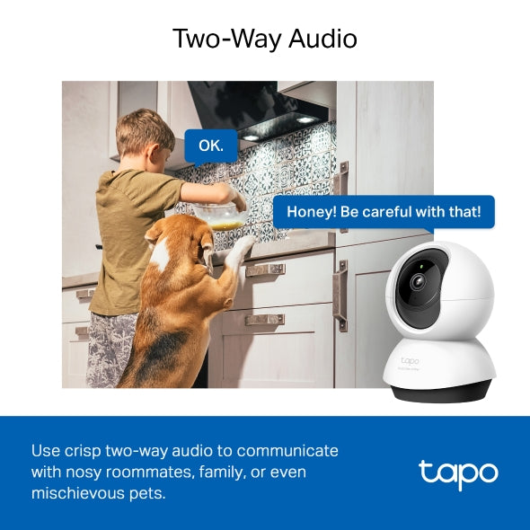 Pan/Tilt AI Home Security Wi-Fi Camera | Tapo C220 V1