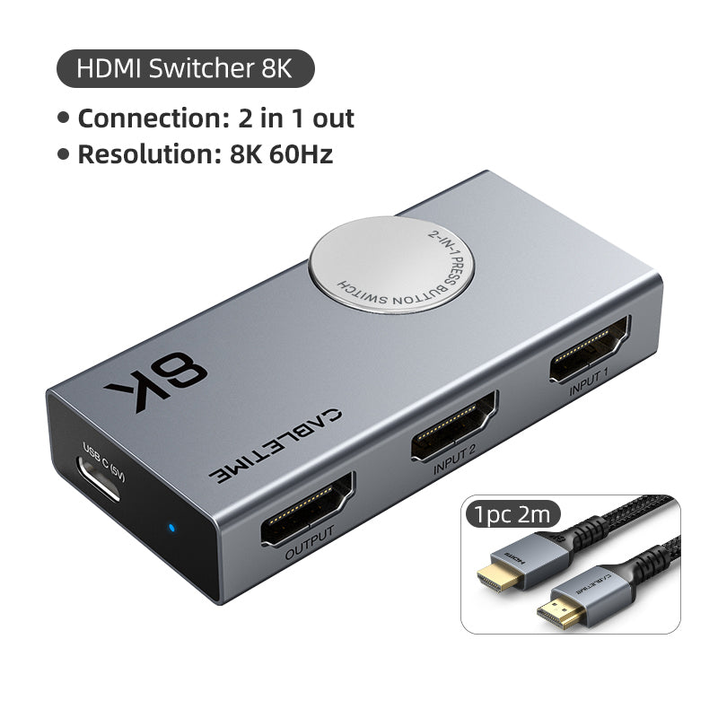 8K HDMI Switcher 4K 120Hz In Out – Debuyy - Main Image