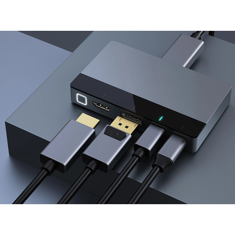 CABLETIME multi-port switch CT-PS41-GB1 to HDMI, 4 in 1, 4K/60Hz, gray