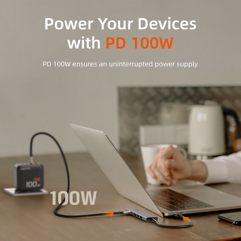 CABLETIME- ECO 9-IN-1 USB C HUB 4K30Hz, 5Gbps,  SKU- CT-HBP3-AG9