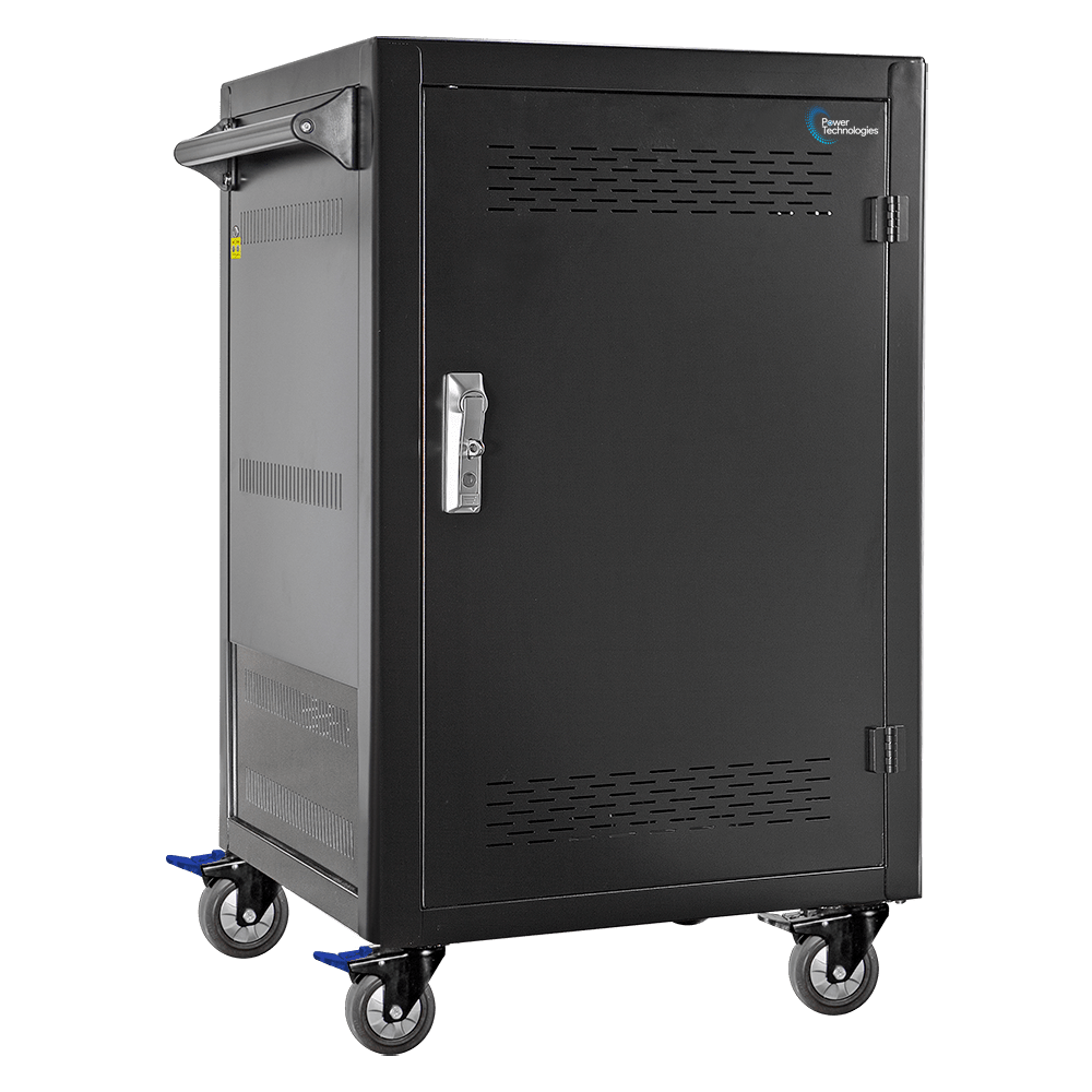 POWER TECHNOLOGIES 30 Bay, Smart Charging USB Hub, Charging Cart, USB-C Cables - 220V UK, MODEL- AC-LITE-H65 , SKU- CRT-LTE-S30L-U-H65C