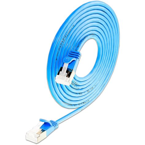 Slim Light CAT6A-U/FTP Round Design Patch Cords with different Colors