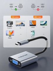 USB Type C to VGA Adapter for MacBook Pro