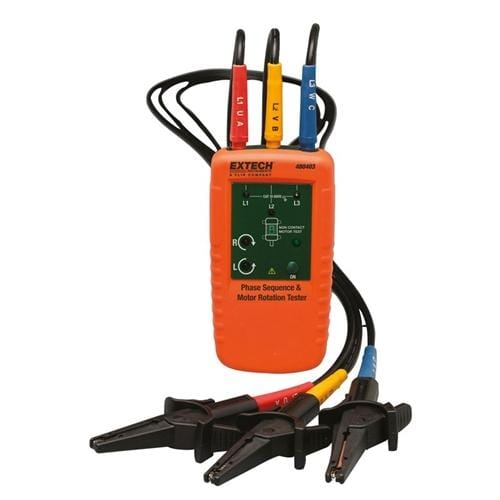 Exotech Phase Rotation Extech 480403: Motor Rotation and 3-Phase Tester – Debuyy