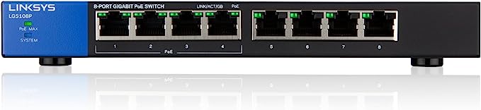 LGS108P 8-Port GE Unmanaged PoE Switch