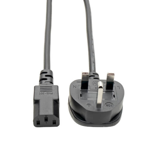 TRIPP LITE COMPUTER POWER CABLE C13-UK 3PIN 10A M/F 6F/1.83M P056-006-10A