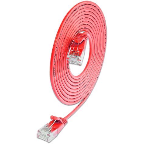 Slim Light CAT6 - U/UTP Round Design Patch Cords with different Colours