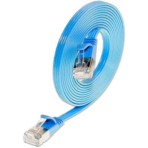 Slim CAT6-U/FTP Flat Design Patch Cords with different colours