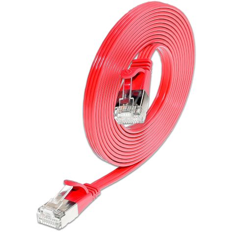 Slim CAT6-U/FTP Flat Design Patch Cords with different colours