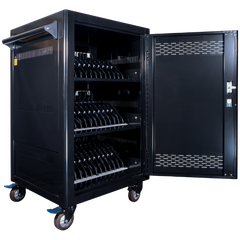 POWER TECHNOLOGIES 36 Bay Cart with Smart Charging - USB-C Hub, MODEL- PT-36-H65, SKU- CRT-LTE-S36L-U-H65