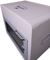 POWER TECHNOLOGIES 10 Bay Secure Battery Charging Cabinet w/ 5 Power Bank Batteries - 220V UK, MODEL- PowerVault-10/5, SKU- CAB-PVS-B10K-U5