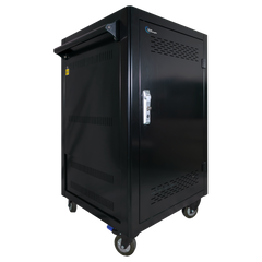 POWER TECHNOLOGIES 36 Bay Cart with Smart Charging - USB-C Hub, MODEL- PT-36-H65, SKU- CRT-LTE-S36L-U-H65