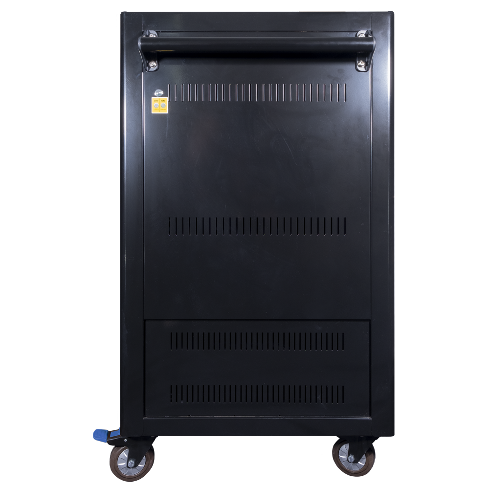 POWER TECHNOLOGIES 36 Bay Cart with Smart Charging - USB-C Hub, MODEL- PT-36-H65, SKU- CRT-LTE-S36L-U-H65