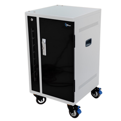 POWER TECHNOLOGIES-15 Bay Secure USB-C Hub Charging Cart, USB-C Cables - 220V UK, MODEL- PT-VERT-15-H65, SKU- CRT-VRT-B15L-U-H65C