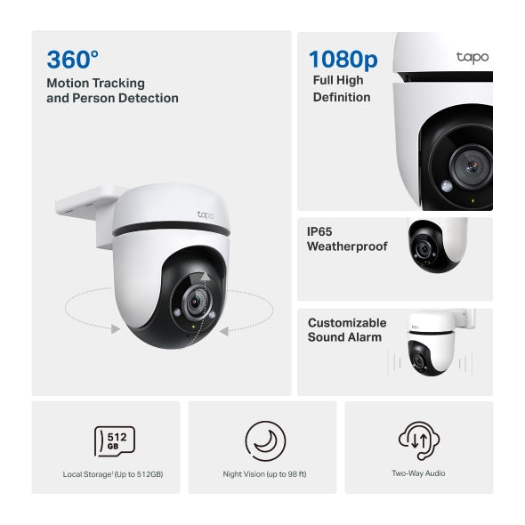 TPLink Tapo C500 Outdoor Pan/Tilt Security Wi-Fi Camera