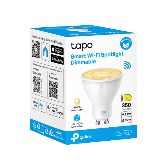 Smart Wi-Fi Spotlight, Dimmable | Tapo L610 V1