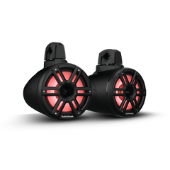 M2 8” Color Optix™ 2-Way Horn Loaded Wake Tower Speakers (pr) - Black