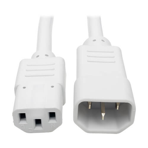 TRIPP LITE POWER CABLE C13-C14 10A F/M 6F/1.83M WHITE P004-006-AWH