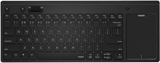 RAPOO K2800 KEYBOARD WITH TOUCHPAD WIRELESS BLACK AR