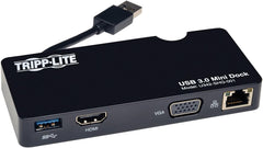 Tripp Lite USB 3.0 SuperSpeed HDMI/VGA Mini Docking Station with Gigabit Ethernet (U342-SHG-001)