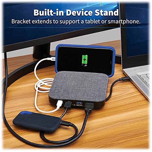 USB-C Docking station, Single Display - HDMI 4K, USB 3.2 Gen 1, USB-A/USB-C Hub, SATA III, PD 100W Charging, Grey